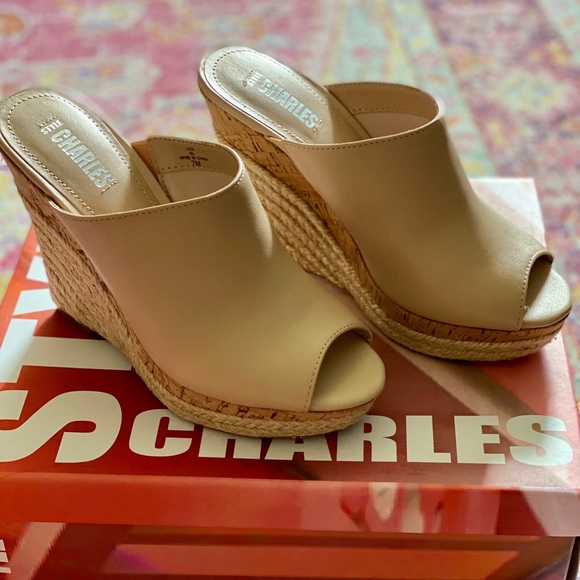 Charles David Shoes - Charles Nude Wedges